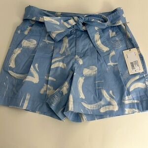 Target A New Day blue and white printed shorts size 0